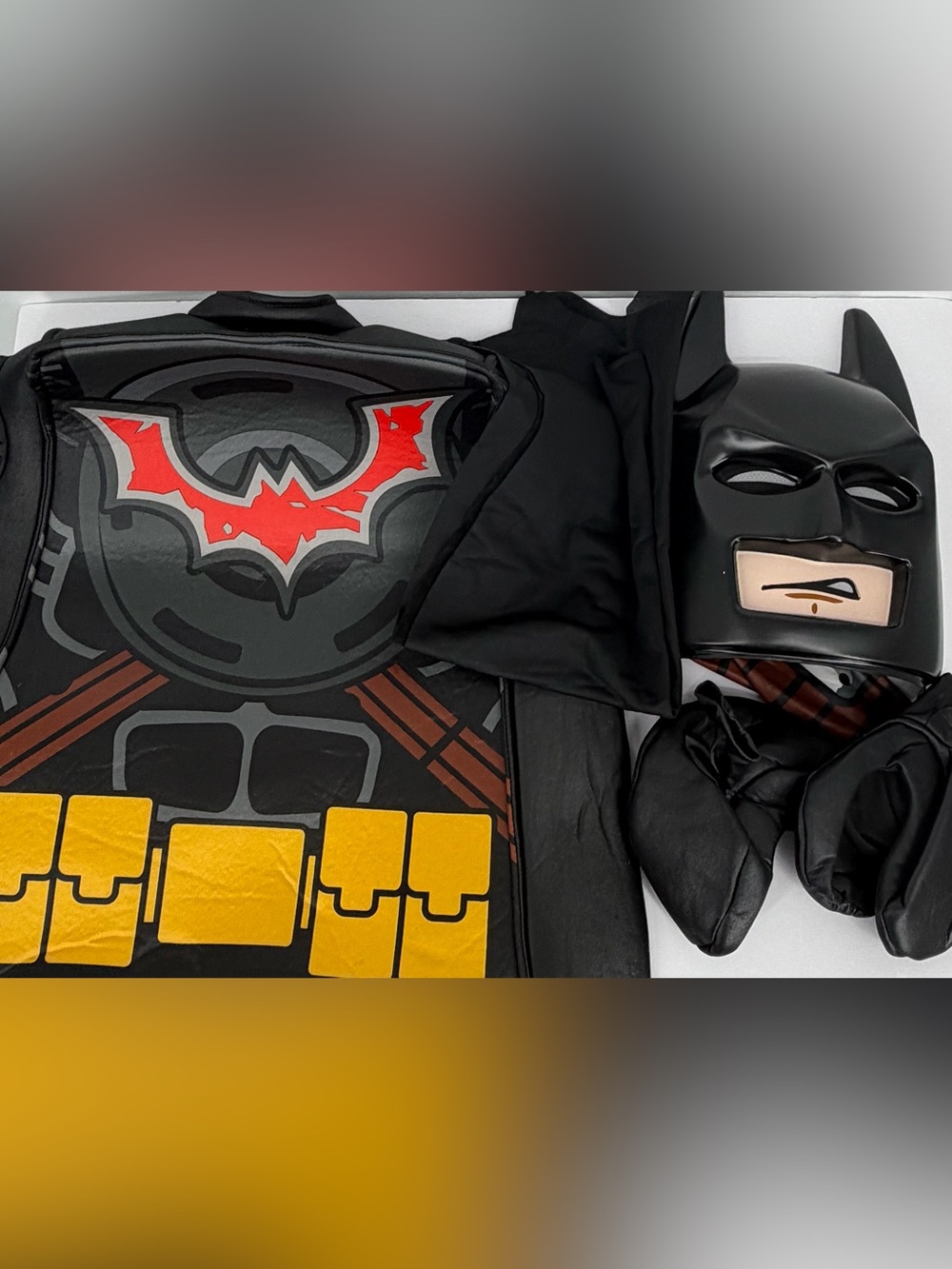 Lego Batman Boys Kids Halloween Dress Up Costume Costume – Size 7–8 Mask Tunic